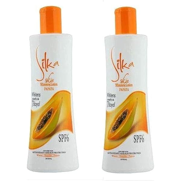 Silka Whitening Papaya Lotion SPF6, 300 ml : Buy Online at